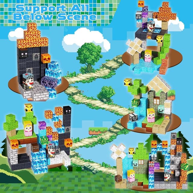 Detalle de GraceDuck Magnetic Blocks 150 piece