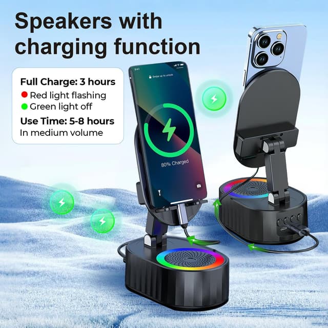 Thumbnail 3 de AKLLCCR Wireless Induction Speaker 3000mAh