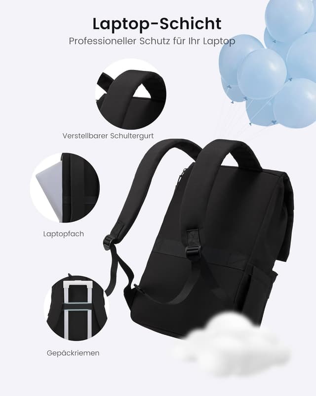 Thumbnail 3 de LOVEVOOK Rucksack 17,3 Zoll wasserdicht