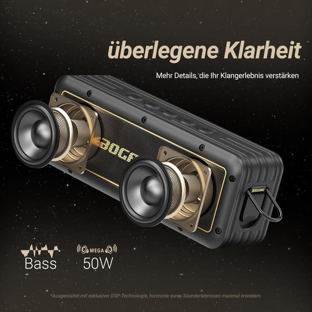 Detalle 2 de BOGASING G4 Bluetooth Lautsprecher 50W 📢