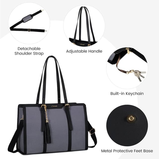 Detalle 1 de LOVEVOOK work bag for 15.6 inch laptop