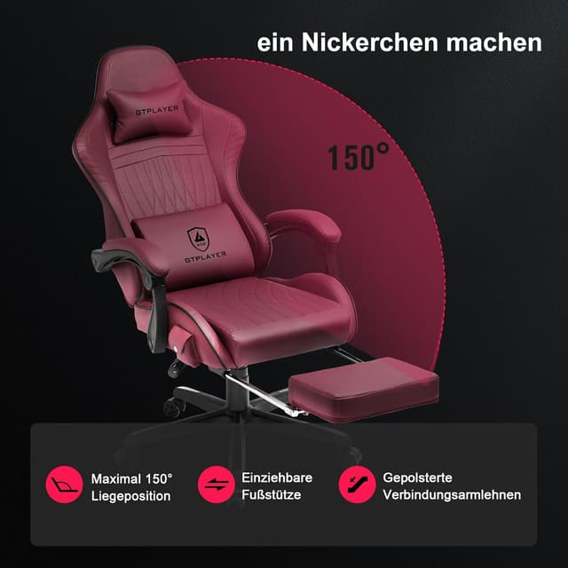 Detalle 1 de GTPLAYER sedia gaming ergonomica