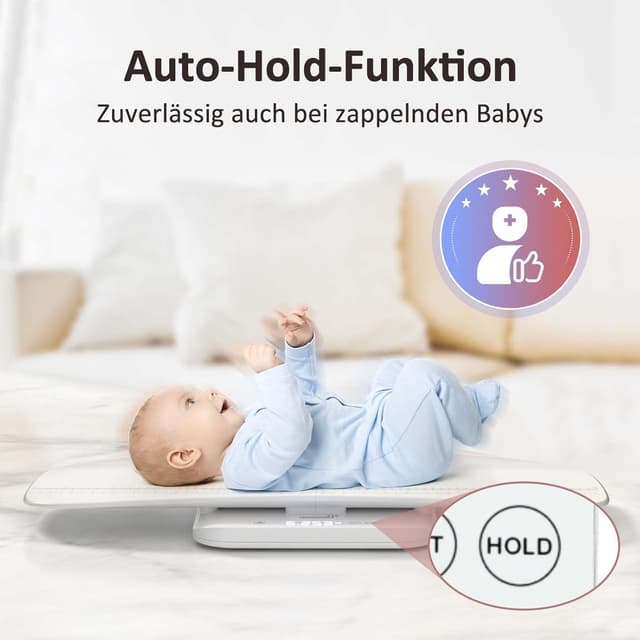 Detalle de Grownsy Babywaage 150 kg mit Tablett