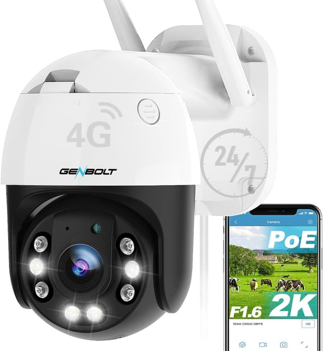 Detalle de GENBOLT 3G/4G LTE Security Camera 24/7 CCTV