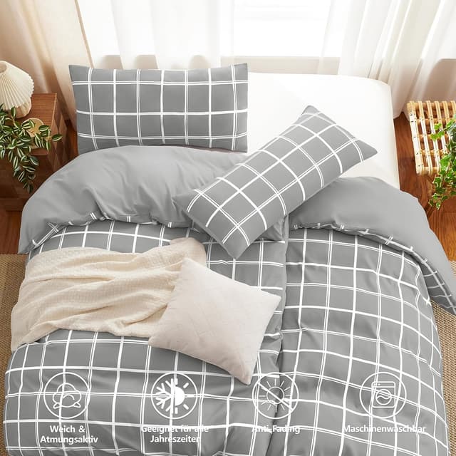 Detalle 2 de WAVVE Bettwäsche 135x200 Mikrofaser 4‑teilig