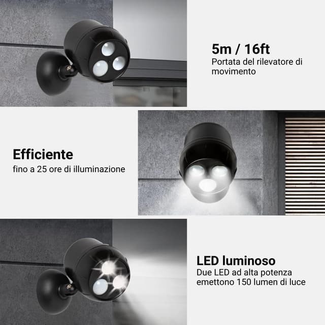 Thumbnail 2 de Proxinova Faretto LED Esterno 2 pezzi