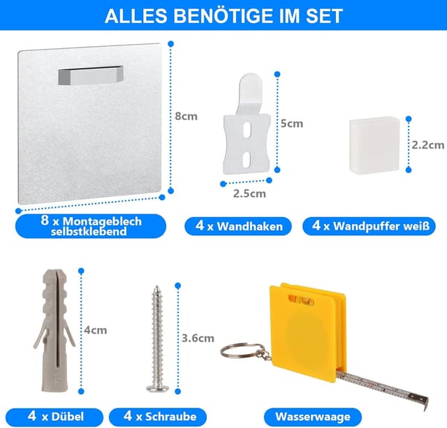 Thumbnail 4 de JAYZUUM Alu Dibond Bildaufhängung bis 8 kg