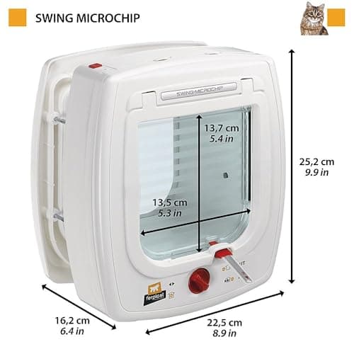 Thumbnail 1 de Ferplast Gatera Microchip 4 vías blanco 🐱