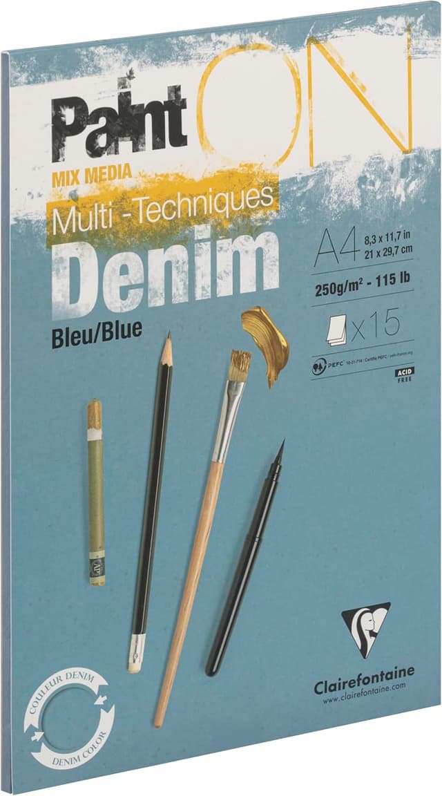 Detalle de Bloc Clairefontaine PaintON 15 feuilles đź“„