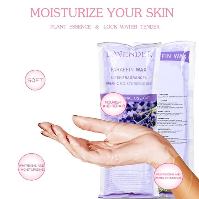 Detalle de Lavender Scented Paraffin Wax Refills (12 Pack) for Paraffin Bath Machines