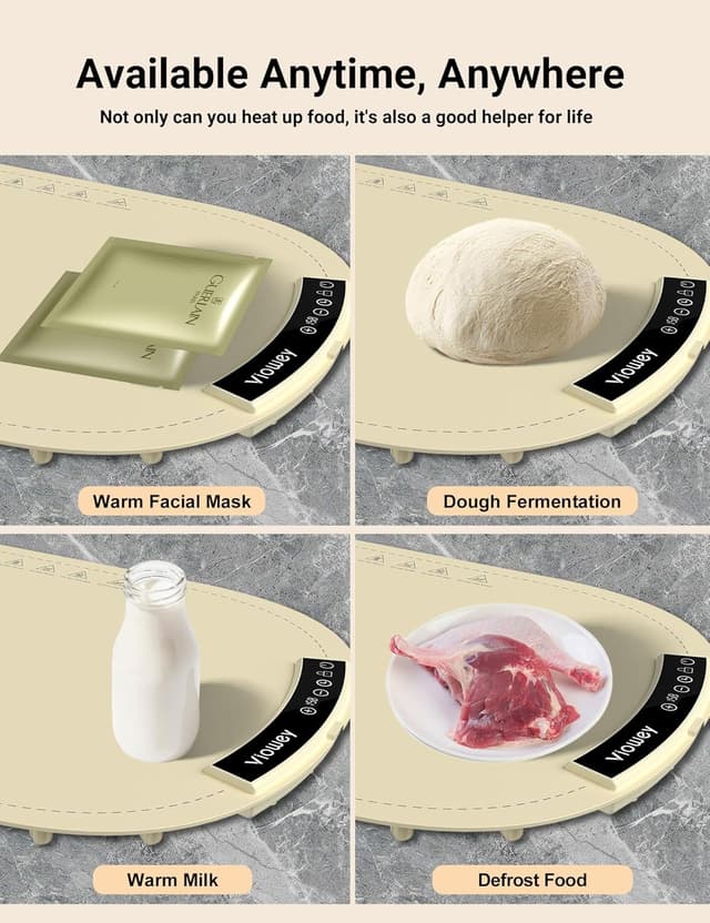 Thumbnail 6 de Warming Mat for Food 7-Setting Electric Tray 🍽