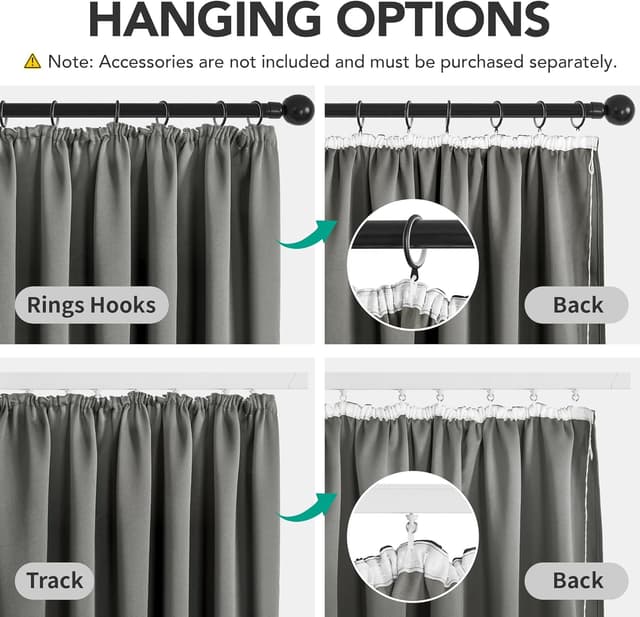Thumbnail 3 de Deconovo Rideau Occultant 300x220 cm