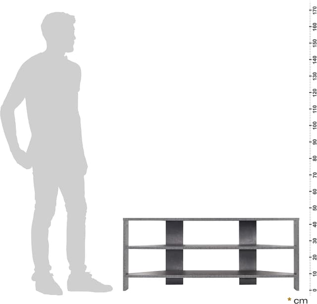 Thumbnail 4 de RICOO Mueble de TV Salon WM069-BG 110x45x36 cm, Gris Cemento