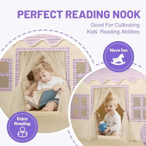 Thumbnail 4 de Wilwolfer Tienda de campaña infantil tipi con guirnalda 🏕