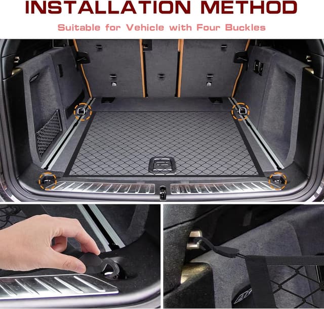 Thumbnail 5 de Car Cargo Net 80 x 60cm Elastic Organizer