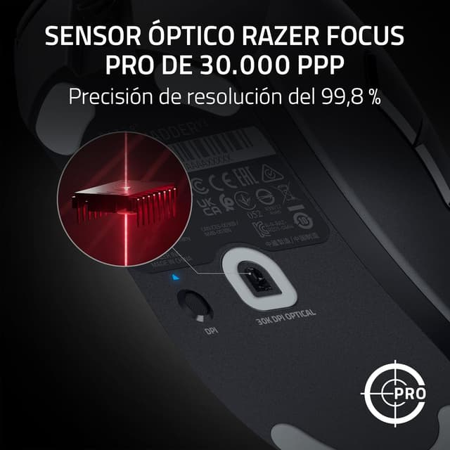 Detalle 2 de Razer DeathAdder V3 - Ratón Gaming Ligero 🖱