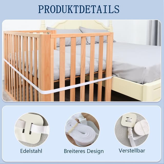 Thumbnail 2 de BORISCA Gurt Beistellbett 8 m 🧸