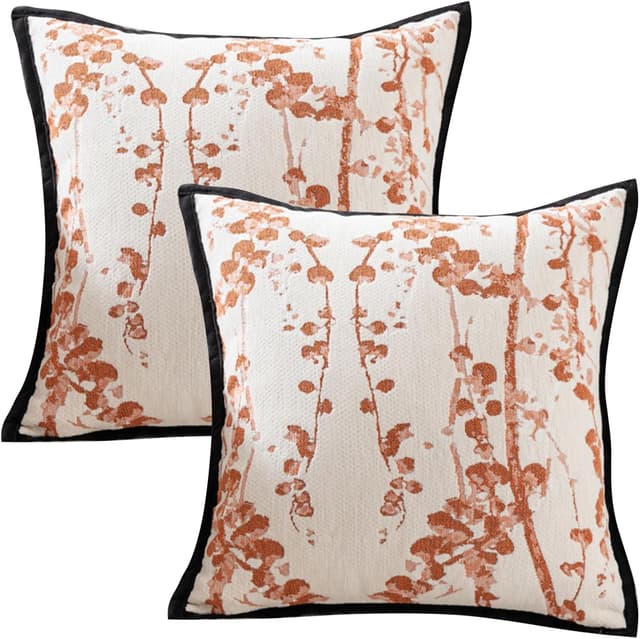 Detalle de Traziewell 45x45cm chenille cushion cover set (2 pack) with invisible zipper