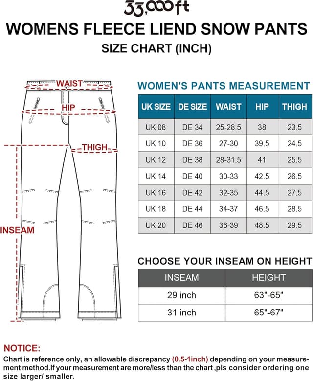 Detalle 2 de 33,000ft Women’s Ski Pants Ski trousers