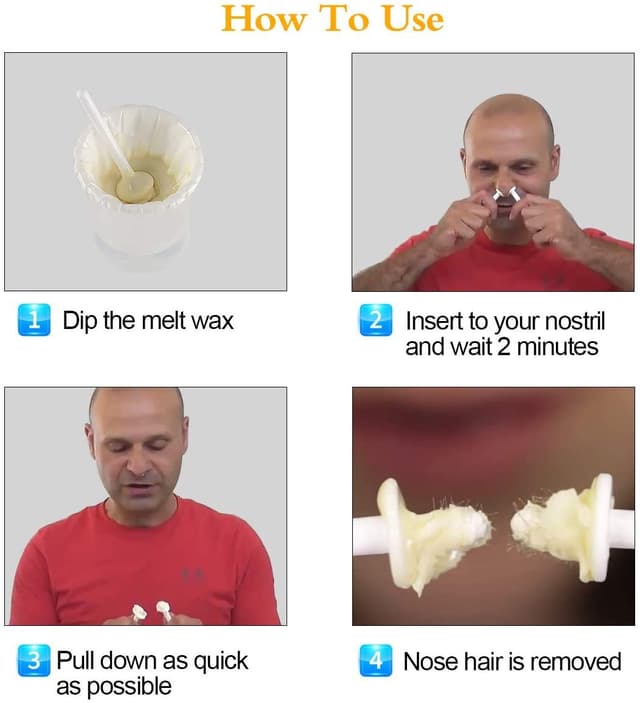 Detalle 2 de Wokaar Nose Wax Kit for Men & Women (Nose & Ear Hair Removal) | 100g Wax + 30 Applicators