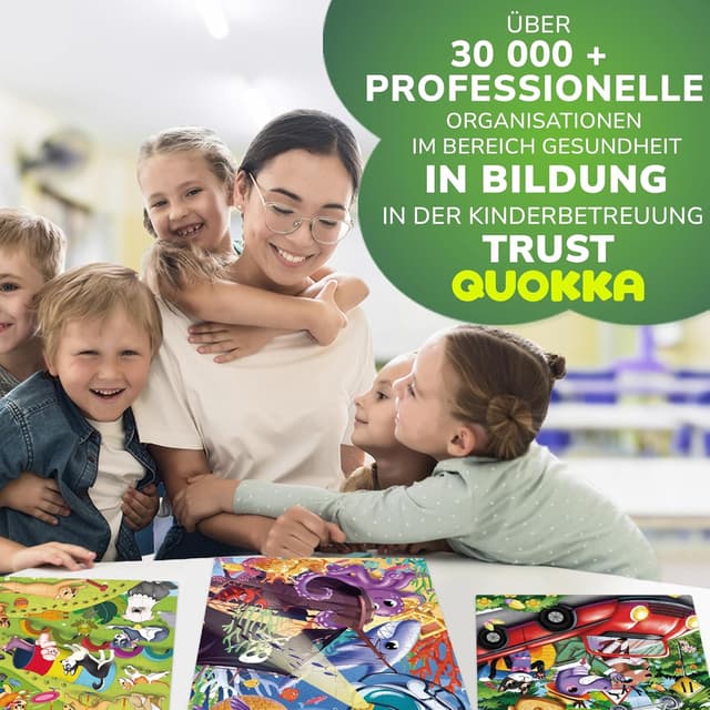 Thumbnail 4 de QUOKKA Puzzle bambini 4x60 pezzi educativi per 4–8 anni 🧩