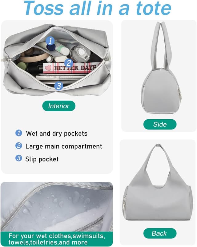 Detalle de BlesMaller Sporttasche Damen 48 x 20 x 27 cm