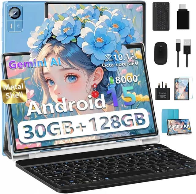 Detalle de Android 15 Tablet 10 inch, 30GB RAM
