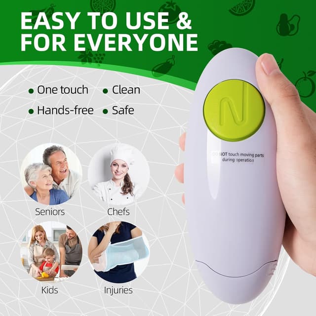 Thumbnail 5 de YUET Abridor de tarros eléctrico