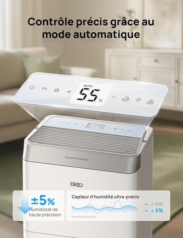 Thumbnail 4 de Dreo Déshumidificateur d’air 20L/jour