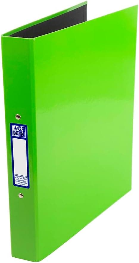 Detalle de Oxford Premium A4 Ring Binder (Light Green) with 25mm Capacity