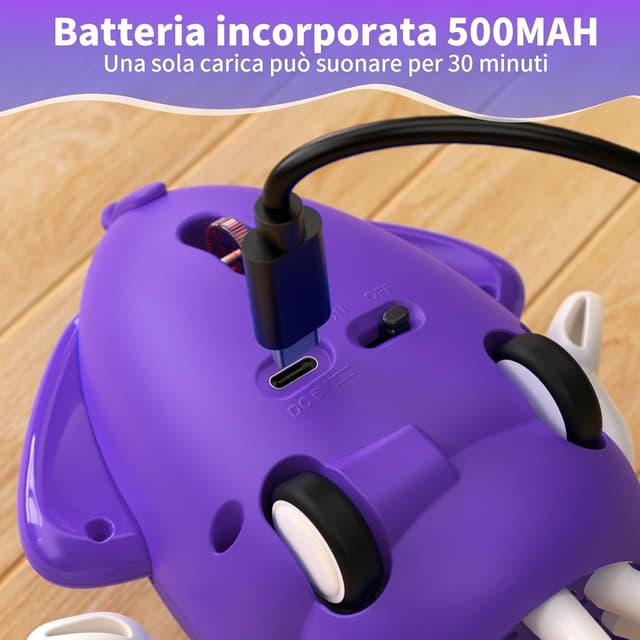 Detalle de SWTOIPIG Polpo interattivo danzante con LED, musica e sensori a evitamento ostacoli (da mettere a pancia in giù)