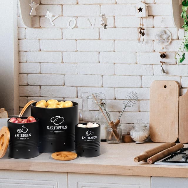 Thumbnail 4 de GREELUE Premium Kartoffel Aufbewahrungsbox 3er Set