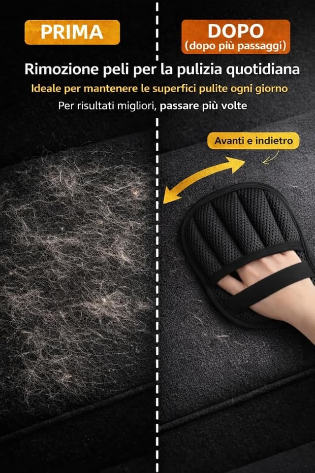 Detalle de ZenithyrEn 2 Guanti Peli Gatto e Cane con effetto elettrostatico