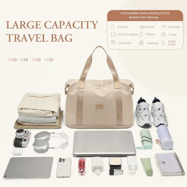 Thumbnail 6 de VNINE Borsoni da viaggio donna borsa espandibile 37% weekender sport (borsa da cabina/hand luggage)