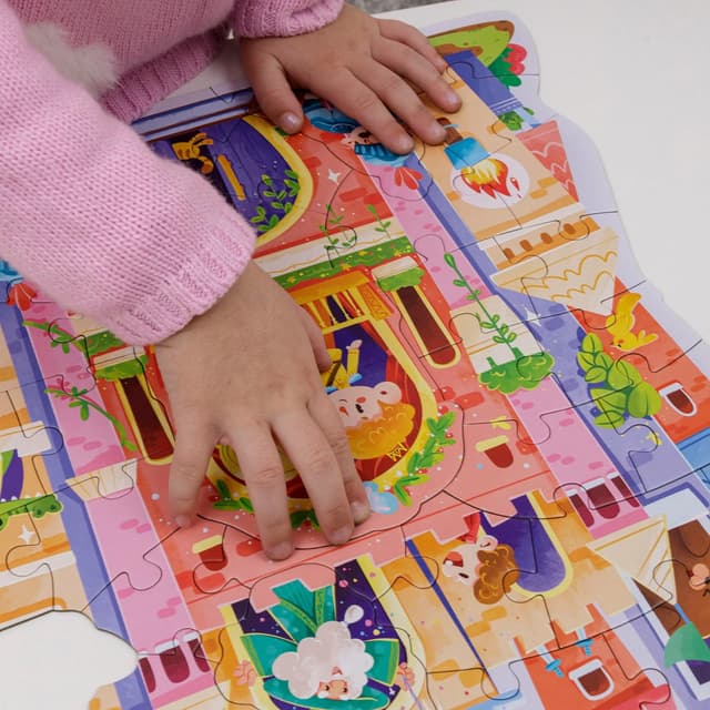 Detalle 2 de Baroni Toys Puzzle sagomato Castello dei Sogni da 60 pezzi per bambini 3+ (51,5x35 cm)
