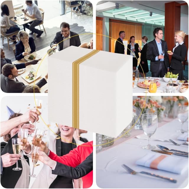 Thumbnail 6 de PHUNAT 50Pcs Linen Feel Napkins