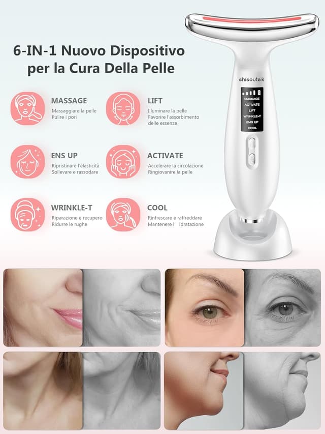 Thumbnail 3 de Massaggiatore Viso Lifting Elettrico Antirughe 6 Modi