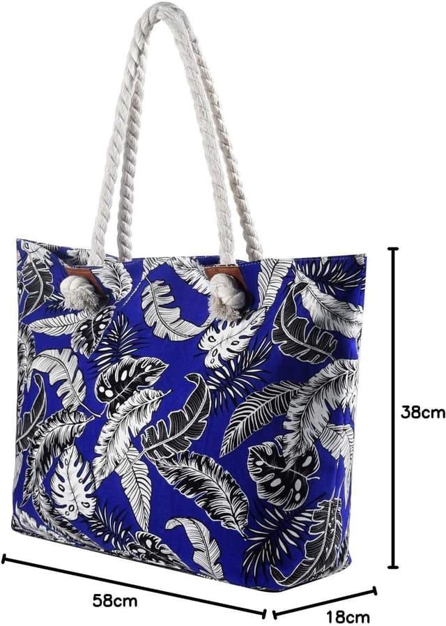 Thumbnail 6 de DonDon Strandtasche XXL mit Reißverschluss – Umhängetasche & Shopper Bag für den Beach-Urlaub