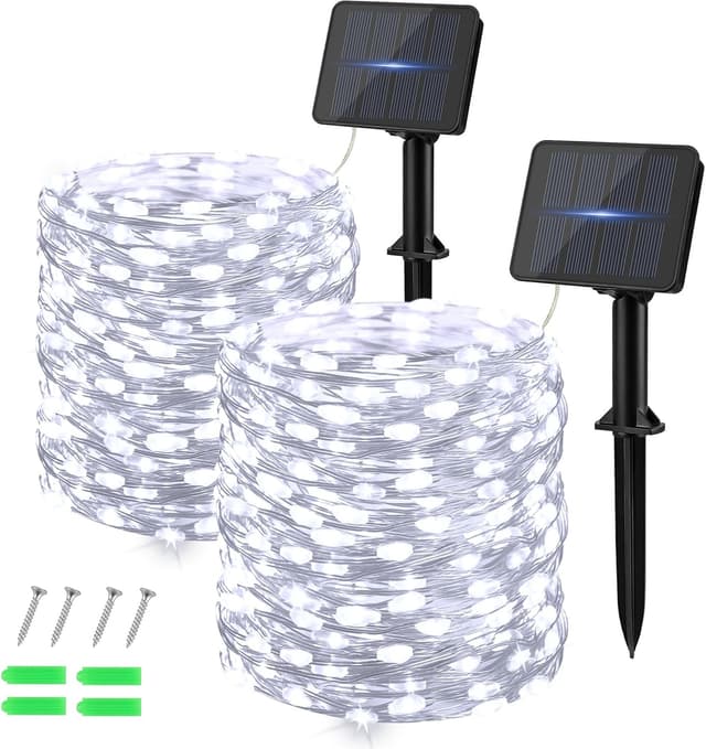 Detalle de Dalugo solar string lights 120 LED 12m