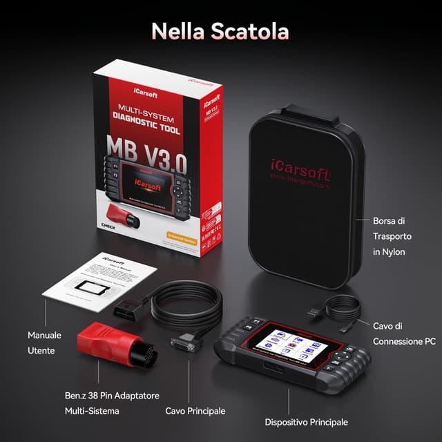 Thumbnail 6 de iCarsoft MB V3.0 OBD2 diagnostica completa