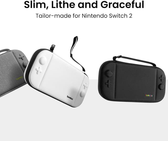 Detalle 2 de tomtoc Slim Carrying Case for Nintendo Switch 2 (Model 2025) with 12 Game Card Slots