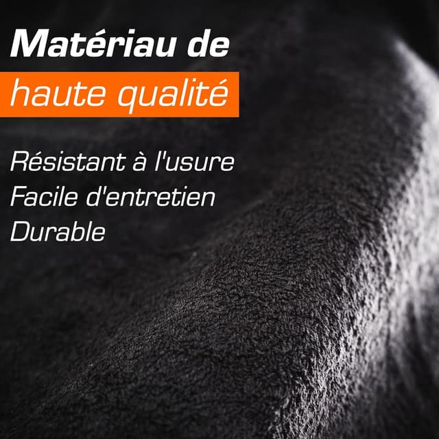 Detalle de Upgrade4cars – Lot de 2 housses de siège avant universelles en coton anti-transpiration