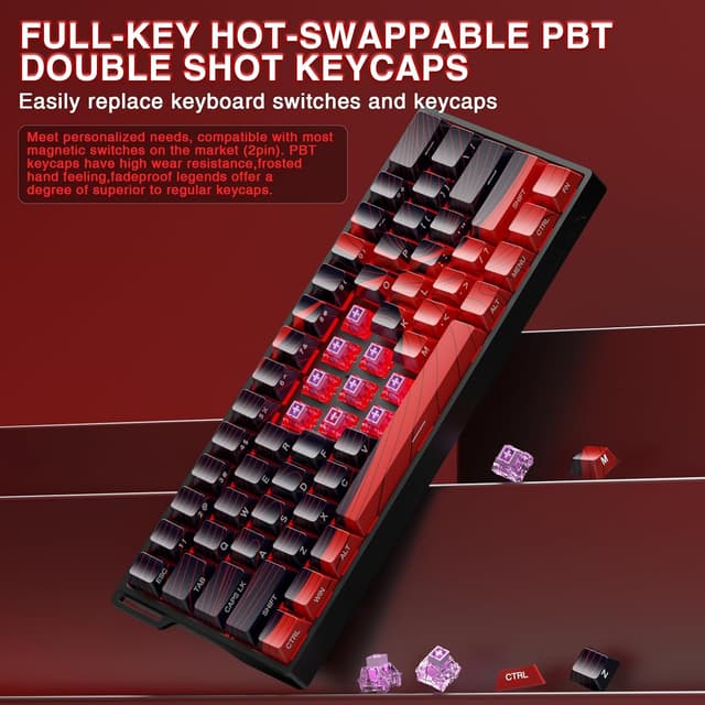 Detalle 1 de AULA WIN60HE MAX Gaming Tastatur mit 8000 Hz