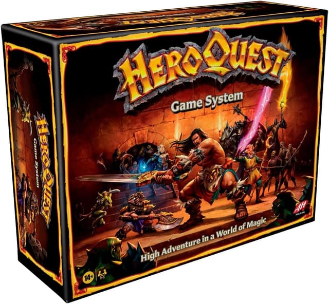 Detalle de Avalon Hill HeroQuest Game System – Fantasy Miniature Dungeon Crawler Tabletop Adventure Game (Ages 14+, 2–5 players)