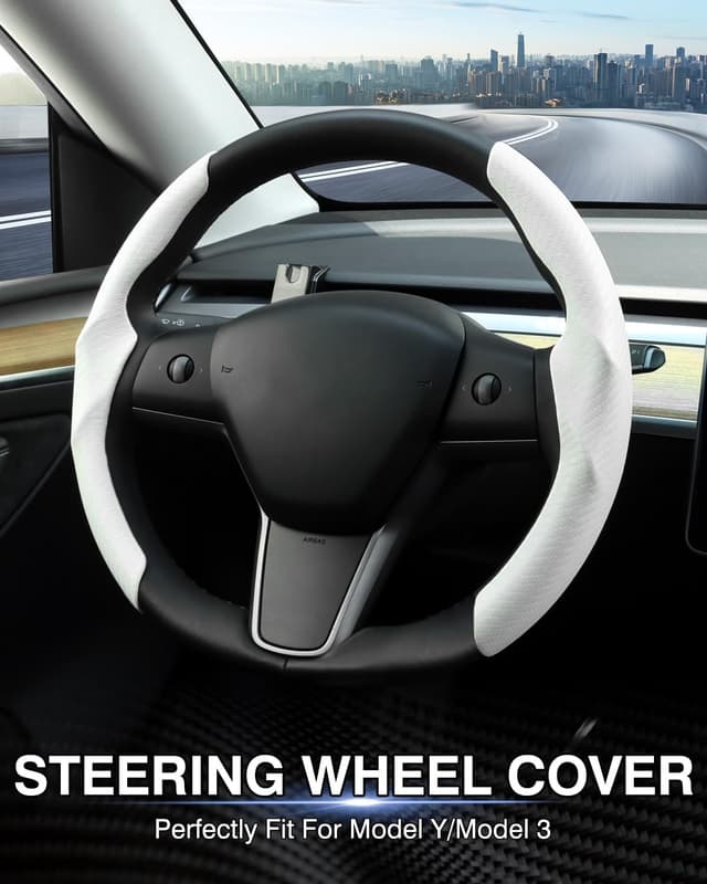 Thumbnail 1 de Canvcle Steering Wheel Cover Model 3/Y 2026 ⚙