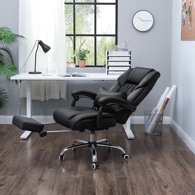 Thumbnail 1 de SONGMICS OBG71BUK office chair with footrest