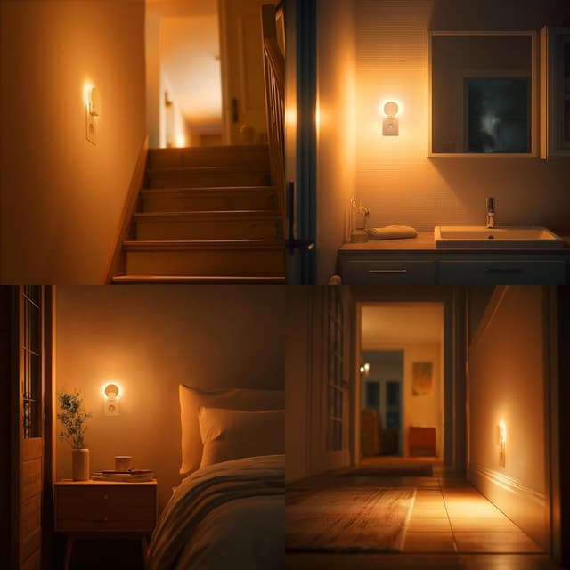 Thumbnail 4 de Lyridz Nachtlicht Steckdose Bernstein 2er-Set