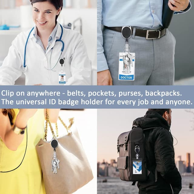 Detalle 2 de Retractable ID Badge Holder Reel 24"