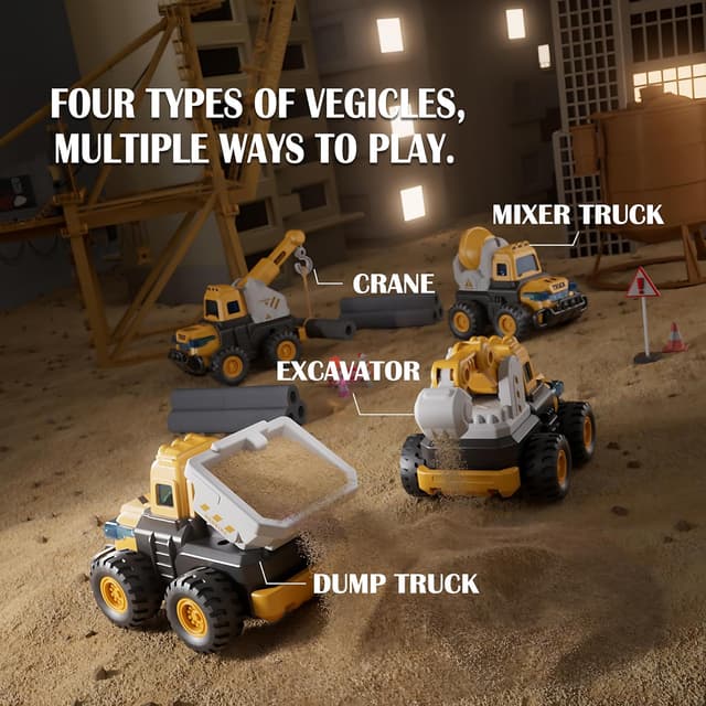 Detalle 2 de CARLORBO Bagger Spielzeug für Kinder ab 3