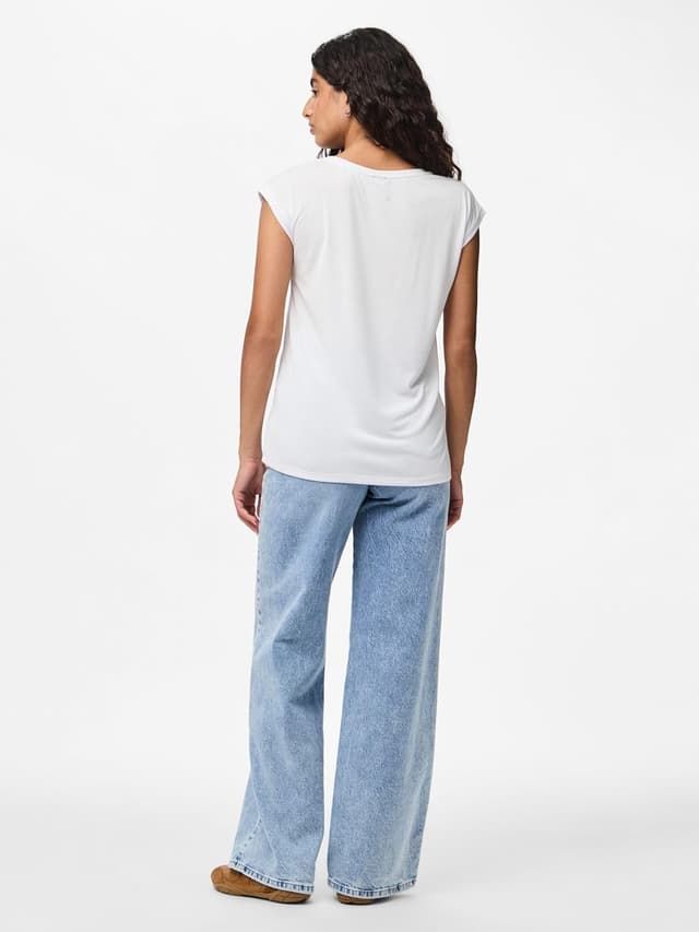 Detalle de PIECES T-shirt PCKAMALA en coton à manches courtes